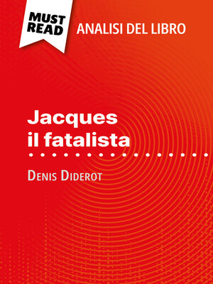 cover image of Jacques il fatalista di Denis Diderot (Analisi del libro)